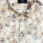 Digital Printed Premium Short Sleeve Shirt - (Biscuit)