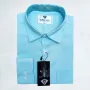 Premium Cotton Full Sleeve Formal Shirt - (Aqua Blue)