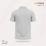 Premium Quality Half Sleeve China Mercerized Polo-shirt - (Light Greyish-Green)